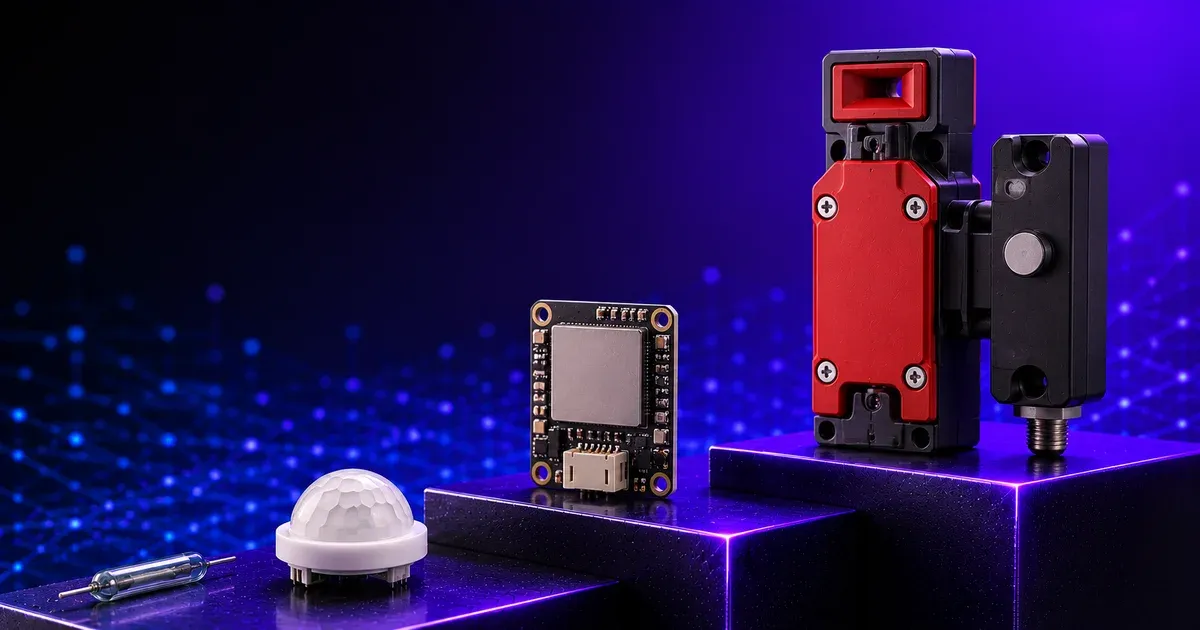 Motion & presence sensors compared, reed/PIR to mmWave radar