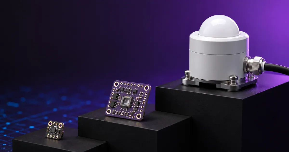 Light & PAR sensors compared, lux chip to quantum PAR sensor