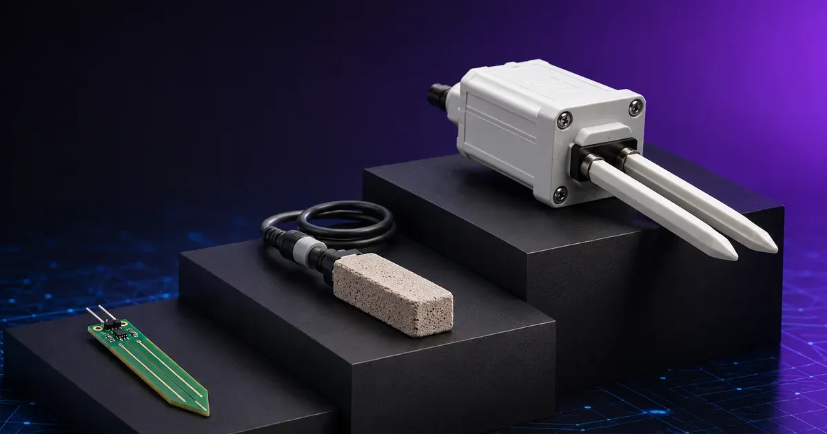 Soil moisture sensors compared, capacitive probe to research-grade TDR