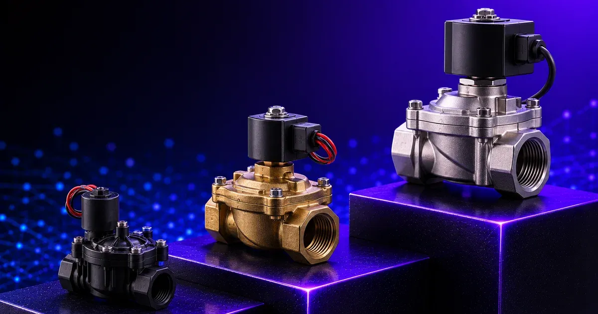 Solenoid valves compared, plastic irrigation to stainless process